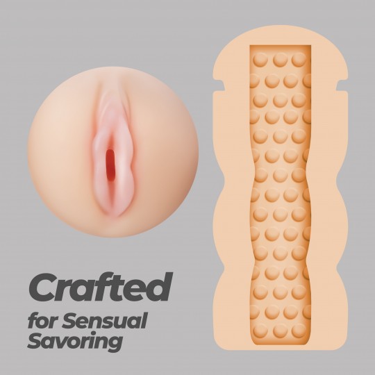 PACK OF 72 CRUSHIOUS FAPPUCINO CREAMY PUSS PORTABLE VAGINAL MASTURBATOR