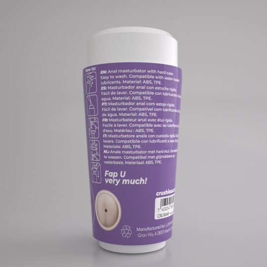 PACK DE 72 FAPPUCINO MASTURBADOR ANAL PORTÁTIL HOT BUNS CRUSHIOUS