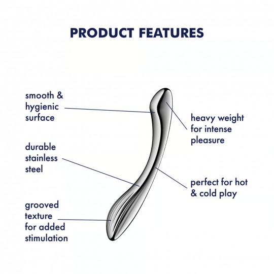 SATISFYER PURE GRAVITY 1 METAL DILDO