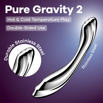 GODE MÉTALLIQUE PURE GRAVITY 2 SATISFYER