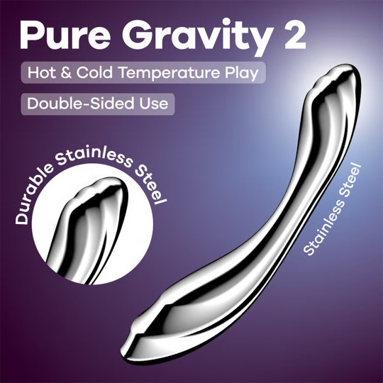 DILDO EN METAL PURE GRAVITY 2 SATISFYER
