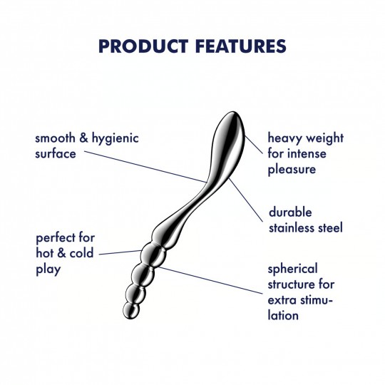 DILDO IN METALLO STAR FORCE 1 SATISFYER