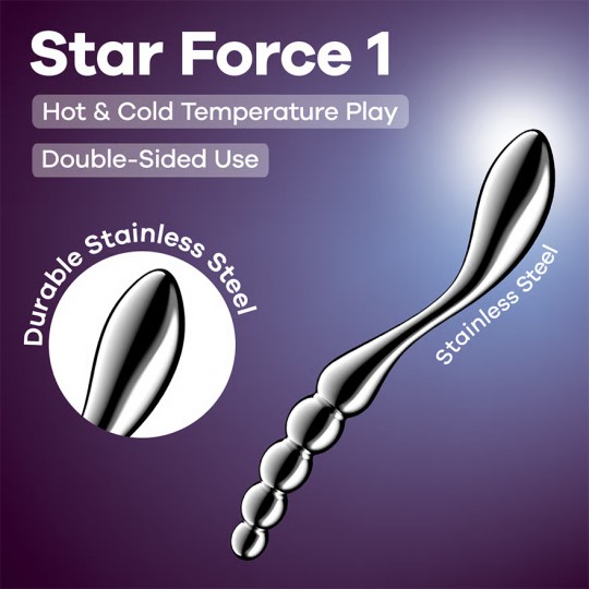 SATISFYER STAR FORCE 1 METAL DILDO
