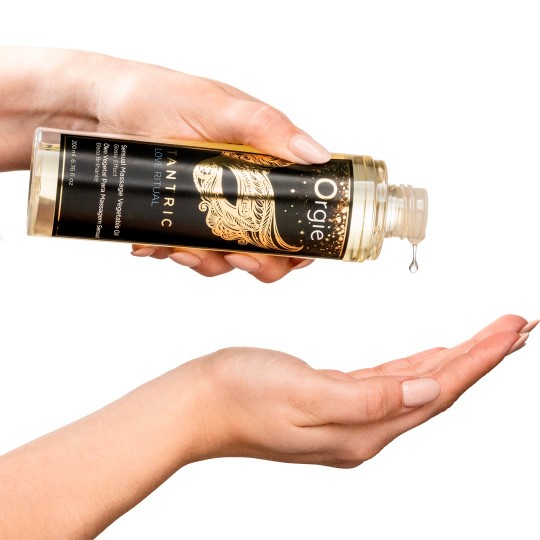 OLIO DA MASSAGGIO CON EFFETTO BRILLANTE TANTRIC LOVE RITUAL 200ML ORGIE