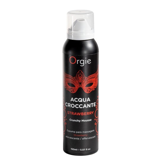 ESPUMA DE MASSAGEM CRACKELING ACQUA CROCCANTE MORANGO 150ML ORGIE