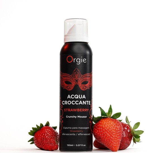 ORGIE ACQUA CROCCANTE CRACKELING MASSAGE FOAM STRAWBERRY 150ML