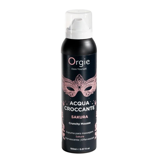 MOUSSE DE MASSAGE CRAQUELANTE ACQUA CROCCANTE SAKURA 150ML ORGIE