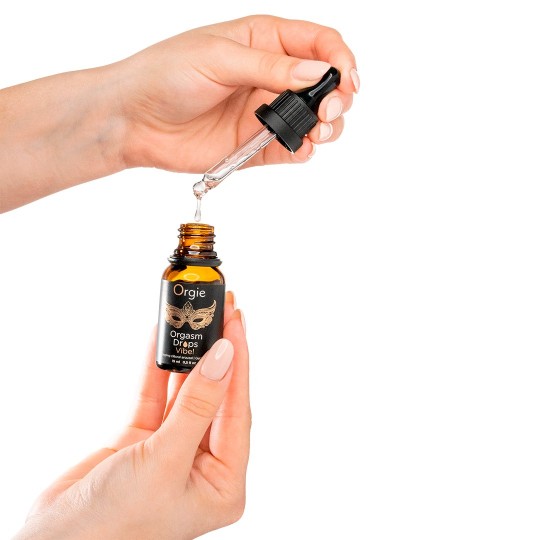 КАПЛИ С ВИБРАЦИОННЫМ ЭФФЕКТОМ ORGASM DROPS VIBE 15ML ORGIE