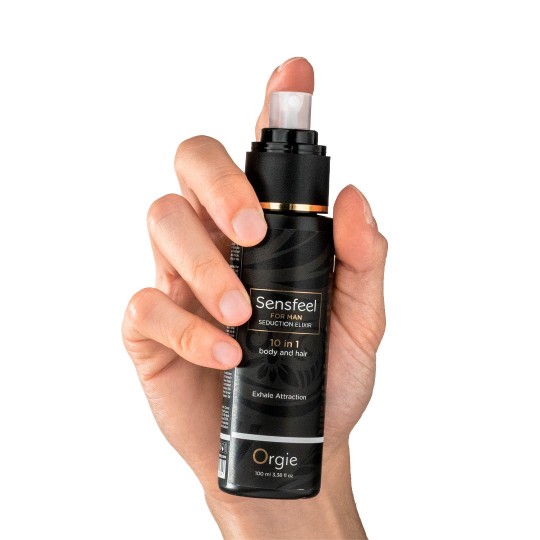 LOZIONE 10 IN 1 PER CORPO E CAPELLI CON FEROMONI SENSFEEL FOR MAN 100ML ORGIE