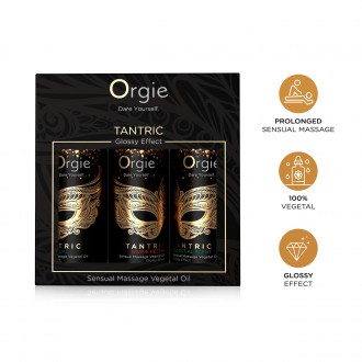 CONJUNTO DE ÓLEOS DE MASSAGEM TANTRIC SENSUAL MINI SIZE 3X30ML ORGIE