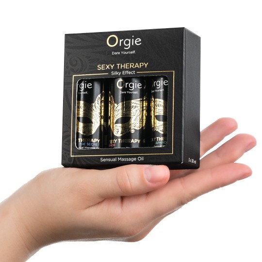 CONJUNTO DE ÓLEOS DE MASSAGEM SEXY THERAPY SENSUAL MINI SIZE 3X30ML ORGIE