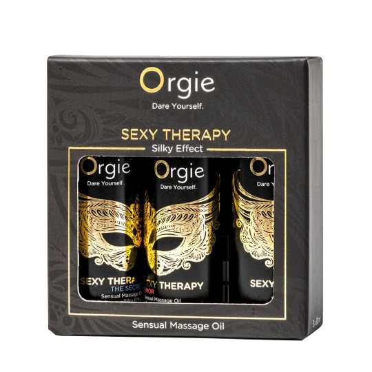 CONJUNTO DE ÓLEOS DE MASSAGEM SEXY THERAPY SENSUAL MINI SIZE 3X30ML ORGIE