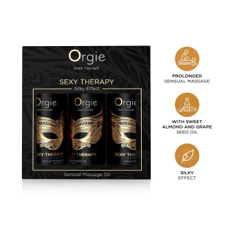 ENSEMBLE D'HUILES DE MASSAGE SEXY THERAPY SENSUAL MINI SIZE 3X30ML ORGIE