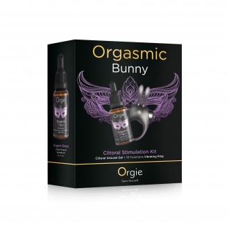 KIT DE ESTIMULAÇÃO CLITORIANA ORGASMIC BUNNY ORGIE 30ML