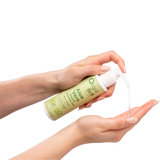 GEL LUBRIFIANT À BASE D'EAU BIO ALOE VERA 100ML ORGIE