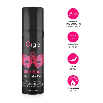 GEL ESTIMULANTE DEL PUNTO G  SHE SPOT 15ML ORGIE