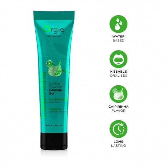 LUBRIFIANT LUBE TUBE COCKTAIL CAIPIRINHA 100ML ORGIE