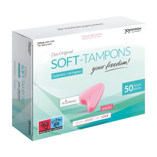 CAJA CON 50 TAMPONES SOFT-TAMPONS MINI
