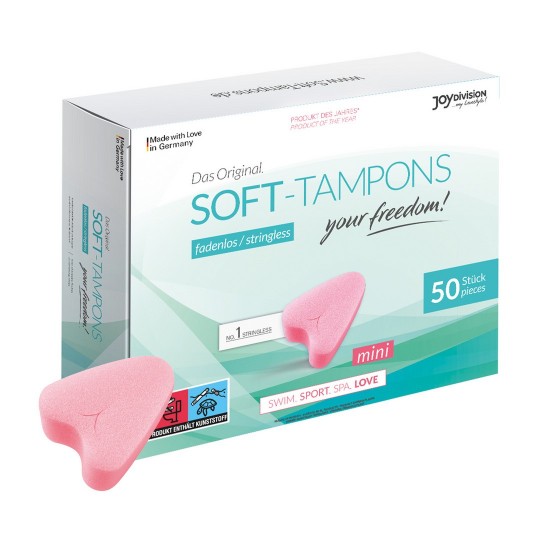 PACKAGE WITH 50 TAMPONS SOFT-TAMPONS MINI