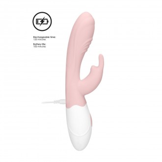 VIBRADOR RECARGABLE EN SILICONA JUICY LOVELINE ROSA