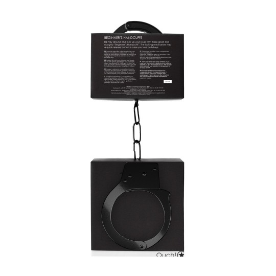 METAL BEGINNER'S HANDCUFFS BLACK