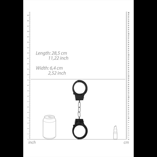 METAL BEGINNER'S HANDCUFFS BLACK