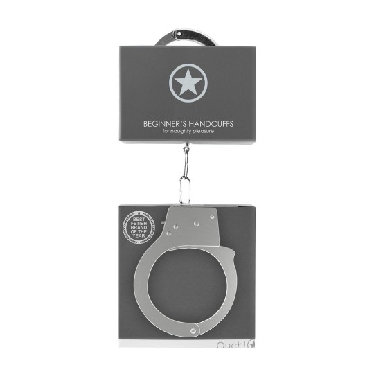 ALGEMAS EM METAL BEGINNER'S HANDCUFFS PRATEADAS