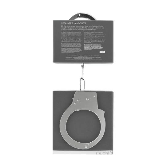 ALGEMAS EM METAL BEGINNER'S HANDCUFFS PRATEADAS