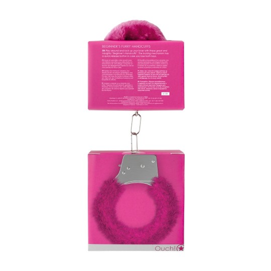 ALGEMAS COM PELUCHE BEGINNER'S FURRY HANDCUFFS ROSA