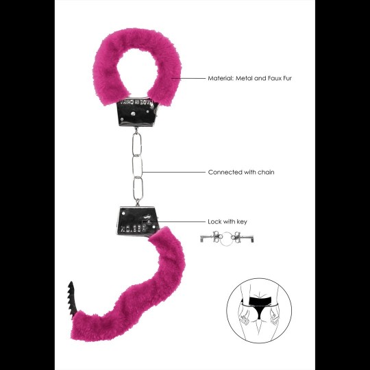 ESPOSAS CON PELUCHE BEGINNER'S FURRY HANDCUFFS ROSA