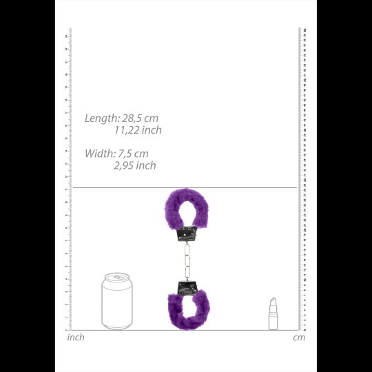 ESPOSAS CON PELUCHE BEGINNER'S FURRY HANDCUFFS MORADAS