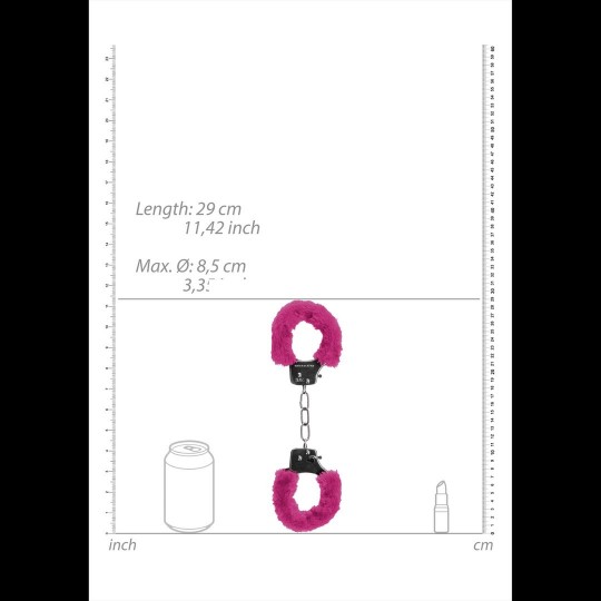 ESPOSAS CON PELUCHE PLEASURE FURRY HANDCUFFS ROSA