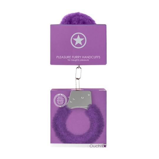 PLEASURE FURRY HANDCUFFS PURPLE