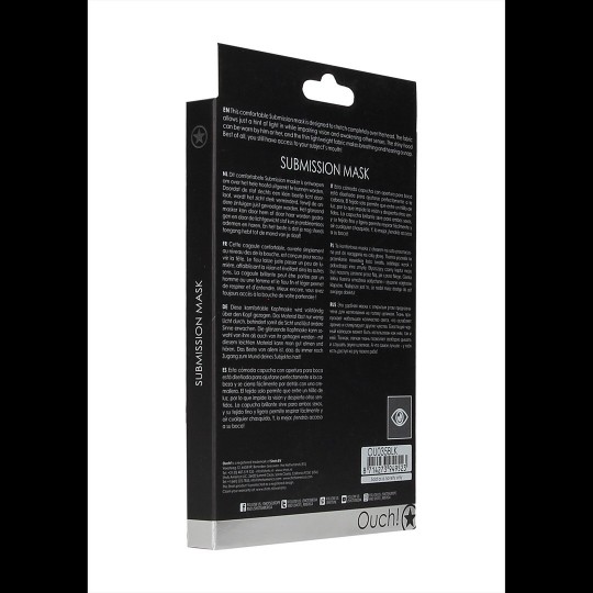 MÁSCARA SUBMISSION MASK PRETA