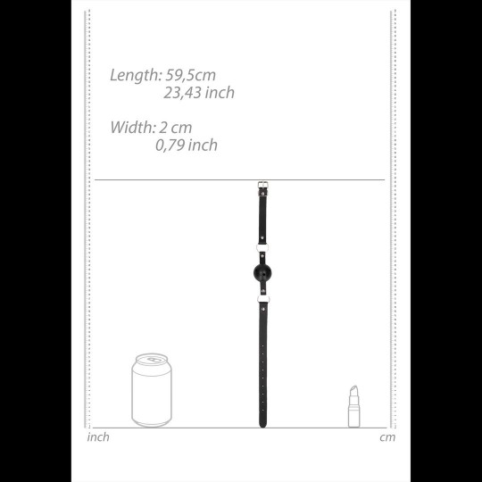 MORDAZA OUCH! BALL GAG NEGRA