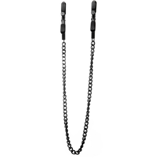 PINZAS PARA PEZONES OUCH! ADJUSTABLE NIPPLE CLAMPS NEGRAS