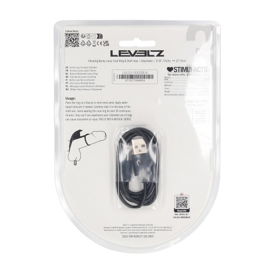 ANNEAU VIBRANT ET AJUSTABLE POUR LE PÉNIS EN SILICONE LEVELZ