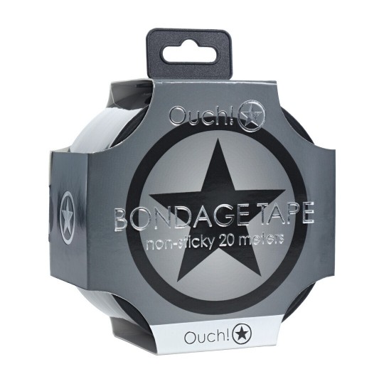 CINTA BONDAGE PVC NON-STICK 20 M NEGRA OUCH!