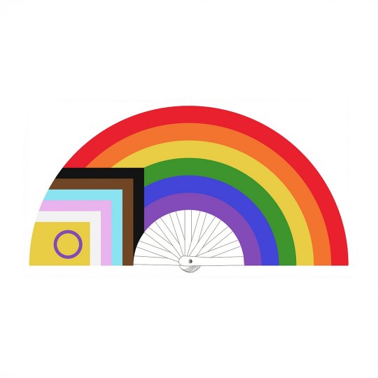 LGBTQIA - FAN - 64 CM - RAINBOW