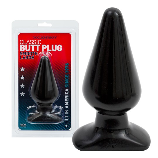 DOC JOHNSON CLASSIC BUTT PLUG BLACK LARGE