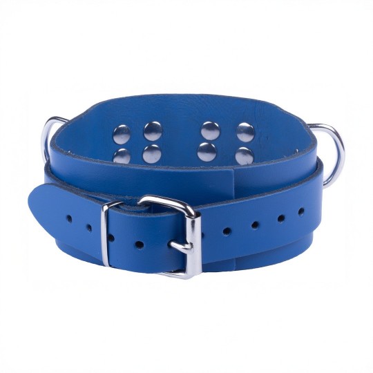 ULTRA LEATHER NECKLACE - BLUE