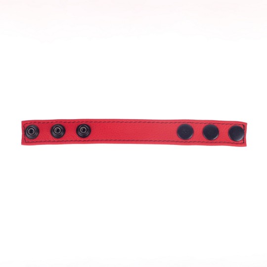 COCKY - ADJUSTABLE LEATHER COCKRING - RED