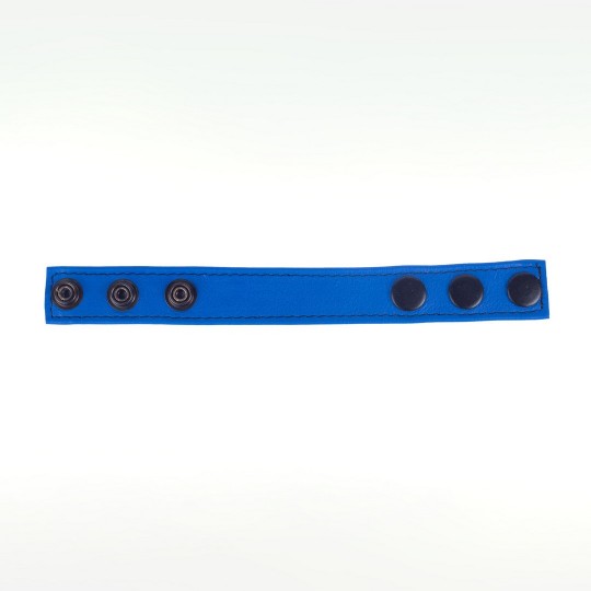 COCKY - ADJUSTABLE LEATHER COCKRING - BLUE