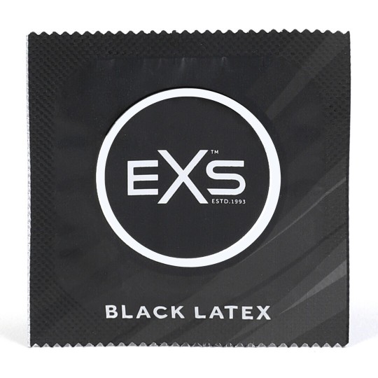 EXS BLACK LATEX - CONDOMS - 48 PIECES