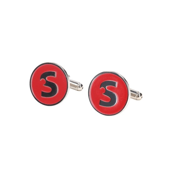 SHOTS CUFFLINKS - MANCHETKNOPEN - SILVER/RED