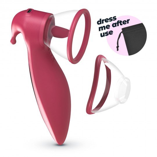 SACI STIMOLATORE CLITORIDEO E CAPEZZOLO CON ASPIRAZIONE CRUSHIOUS