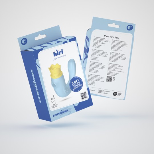 PACK DE 30 HIRI TRIPLE STIMULATEUR BLEU CRUSHIOUS