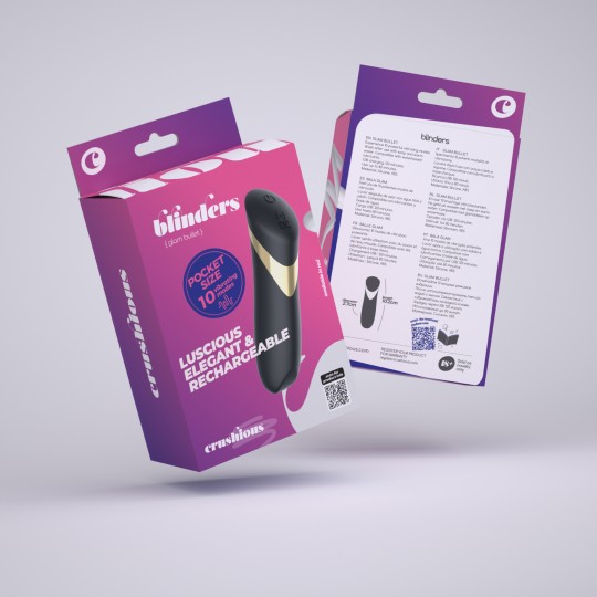 BLINDERS BALA VIBRADORA RECARGABLE CRUSHIOUS NEGRA