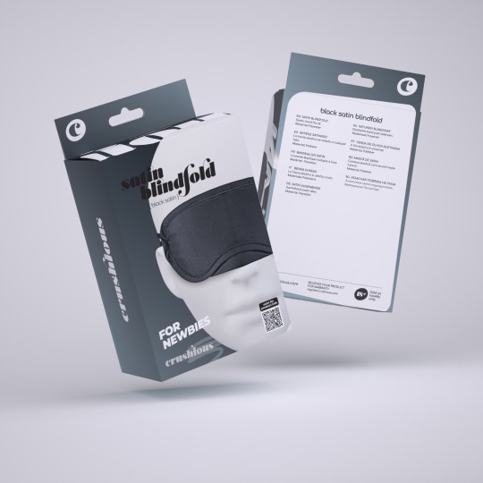 PACK DE 30 VENDA DE CETIM CRUSHIOUS PRETA