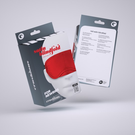 MASCHERA IN RASO ROSSO CRUSHIOUS